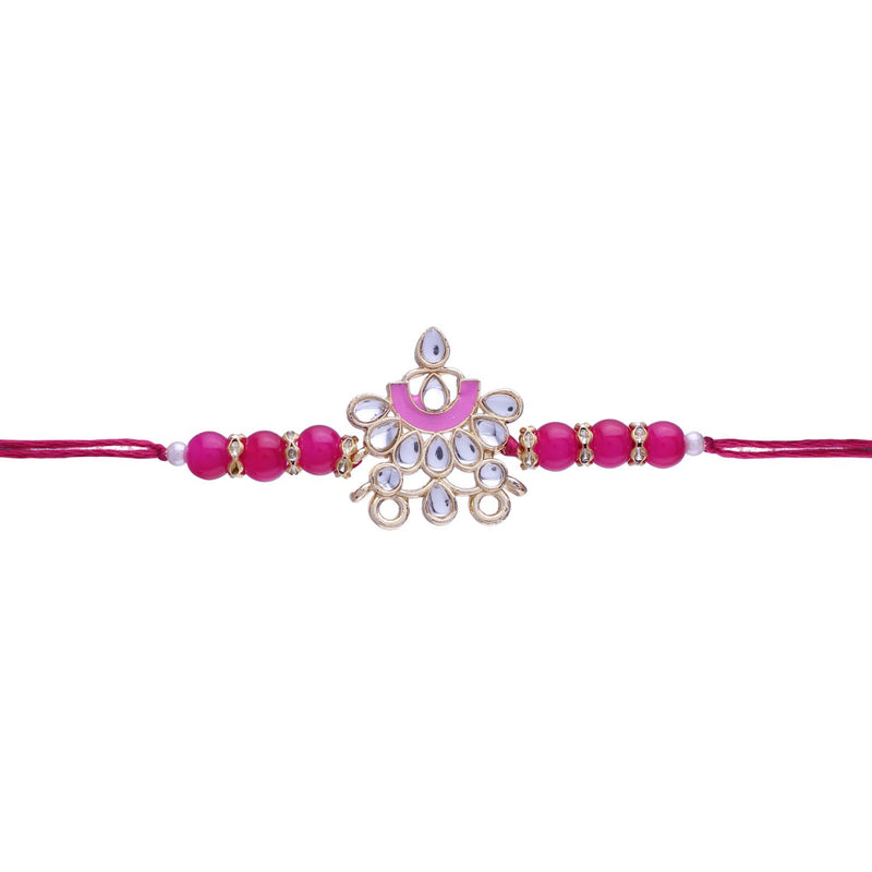 Designer Bhaiya Bhabhi Hanging Lumba Rakhi Combo Set