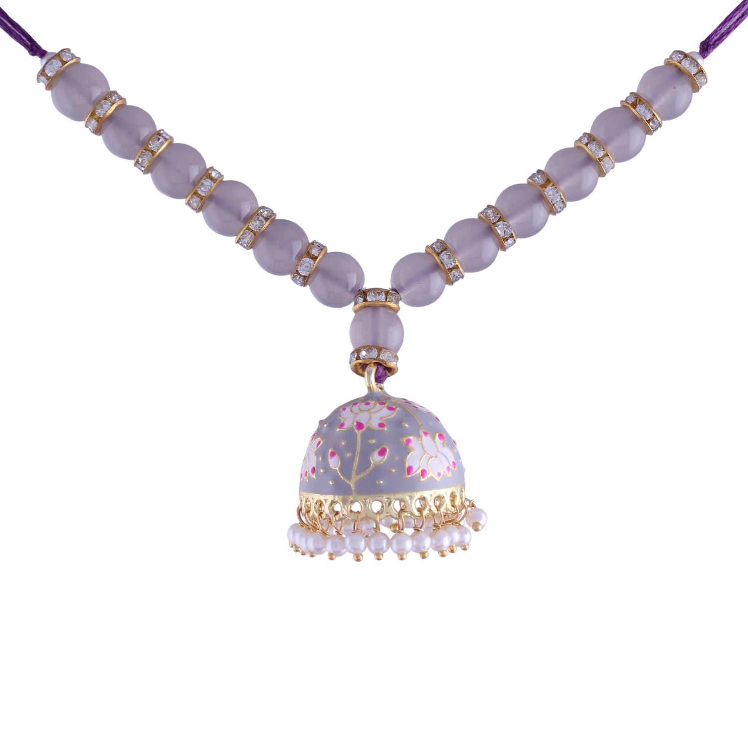 Designer Bhaiya Bhabhi Hanging Lumba & Rakhi Combo Set