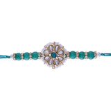 Designer Bhaiya Bhabhi Hanging Lumba Rakhi Combo Set