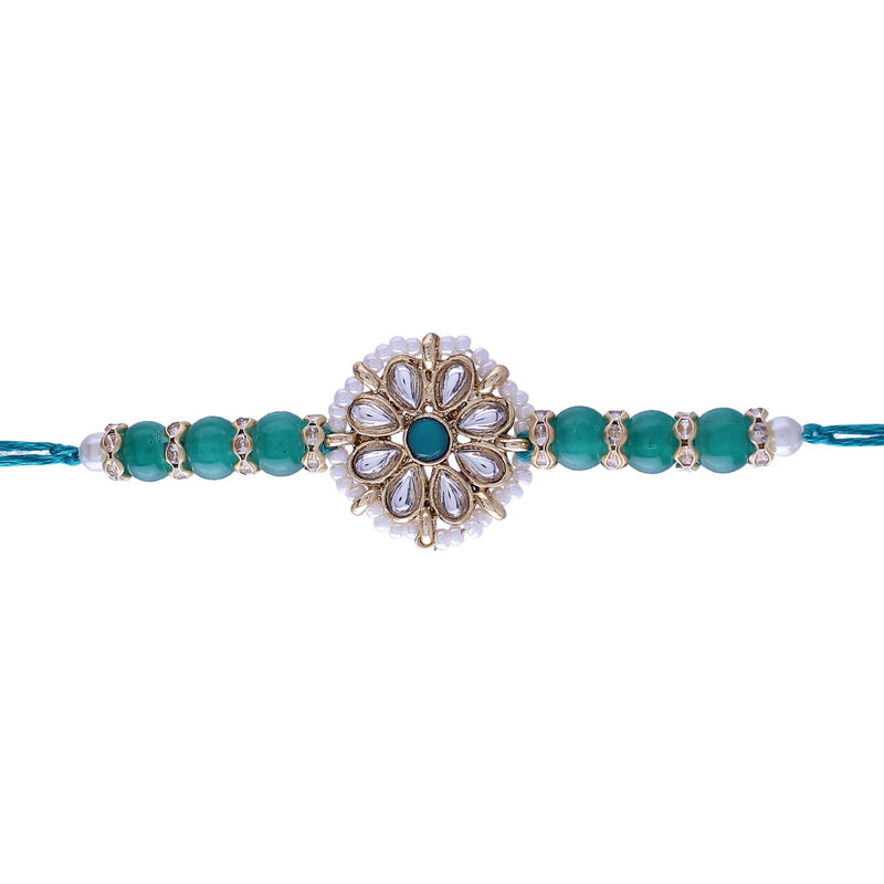 Designer Bhaiya Bhabhi Hanging Lumba Rakhi Combo Set