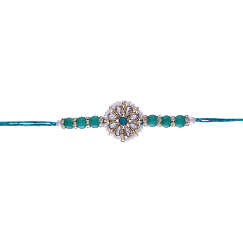 Designer Bhaiya Bhabhi Hanging Lumba Rakhi Combo Set