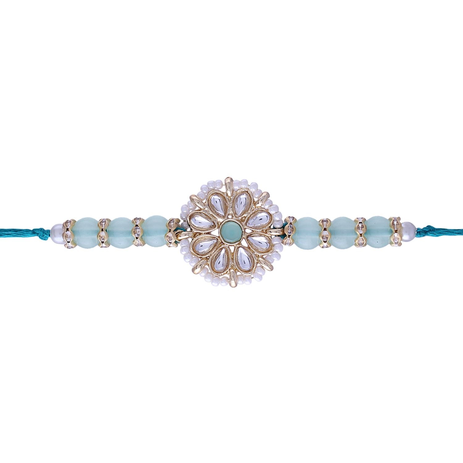 kundan , pearls , stones , rakhi