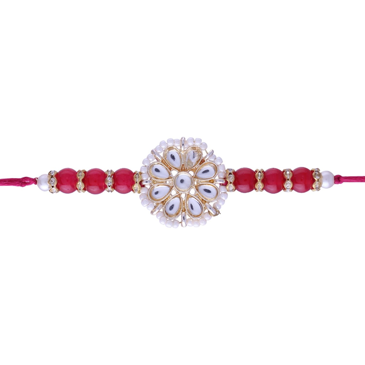kundan , pearls , stones , rakhi