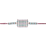 Designer Bhaiya Bhabhi Hanging Lumba Rakhi Combo Set