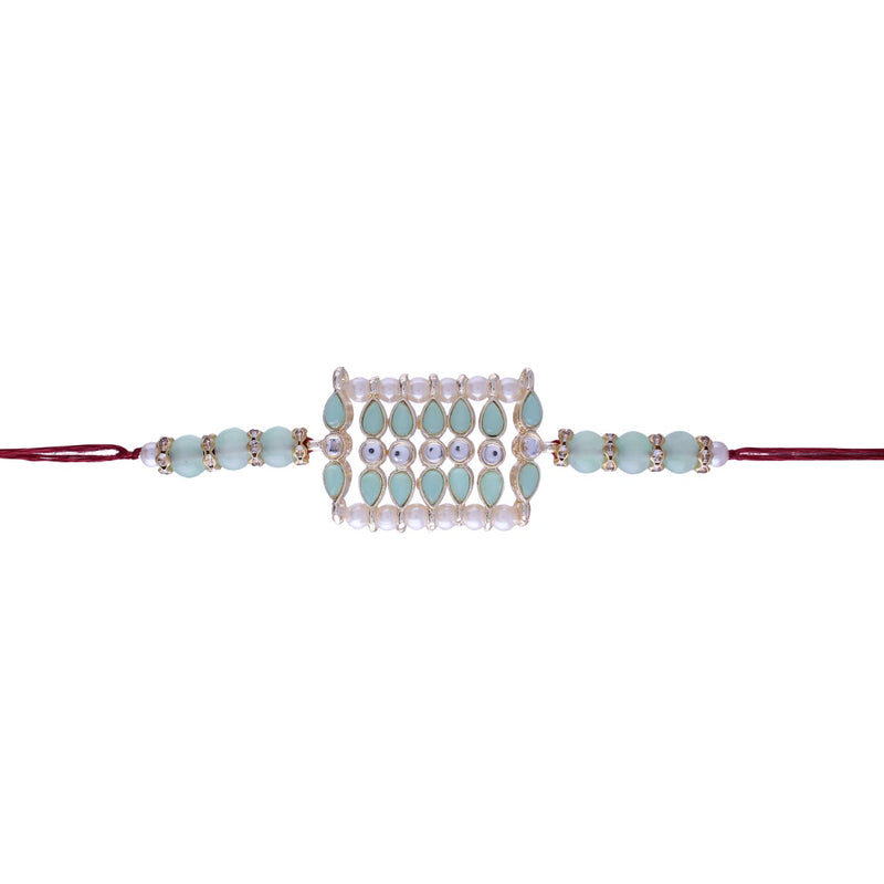 Designer Bhaiya Bhabhi Hanging Lumba Rakhi Combo Set