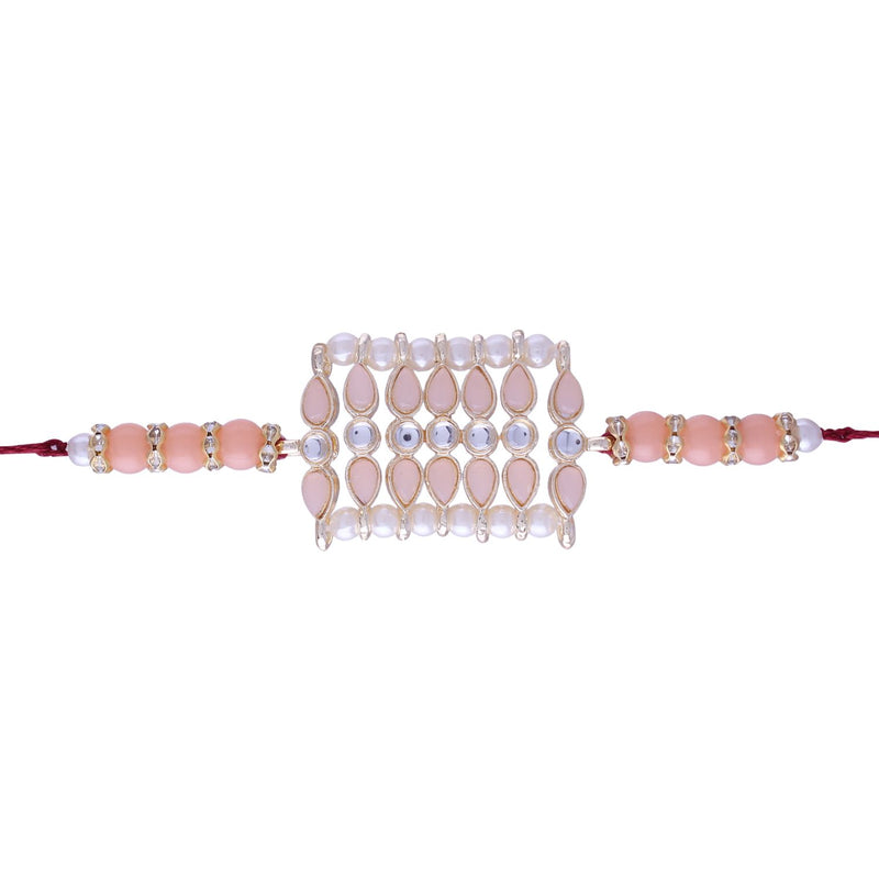 Designer Bhaiya Bhabhi Hanging Lumba Rakhi Combo Set