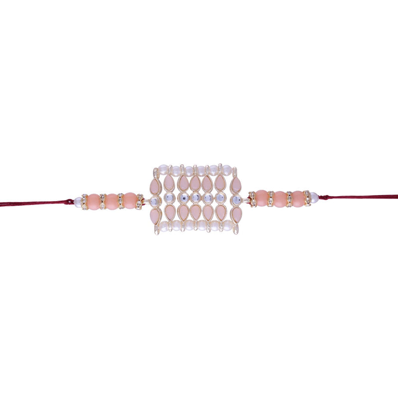 Designer Bhaiya Bhabhi Hanging Lumba Rakhi Combo Set