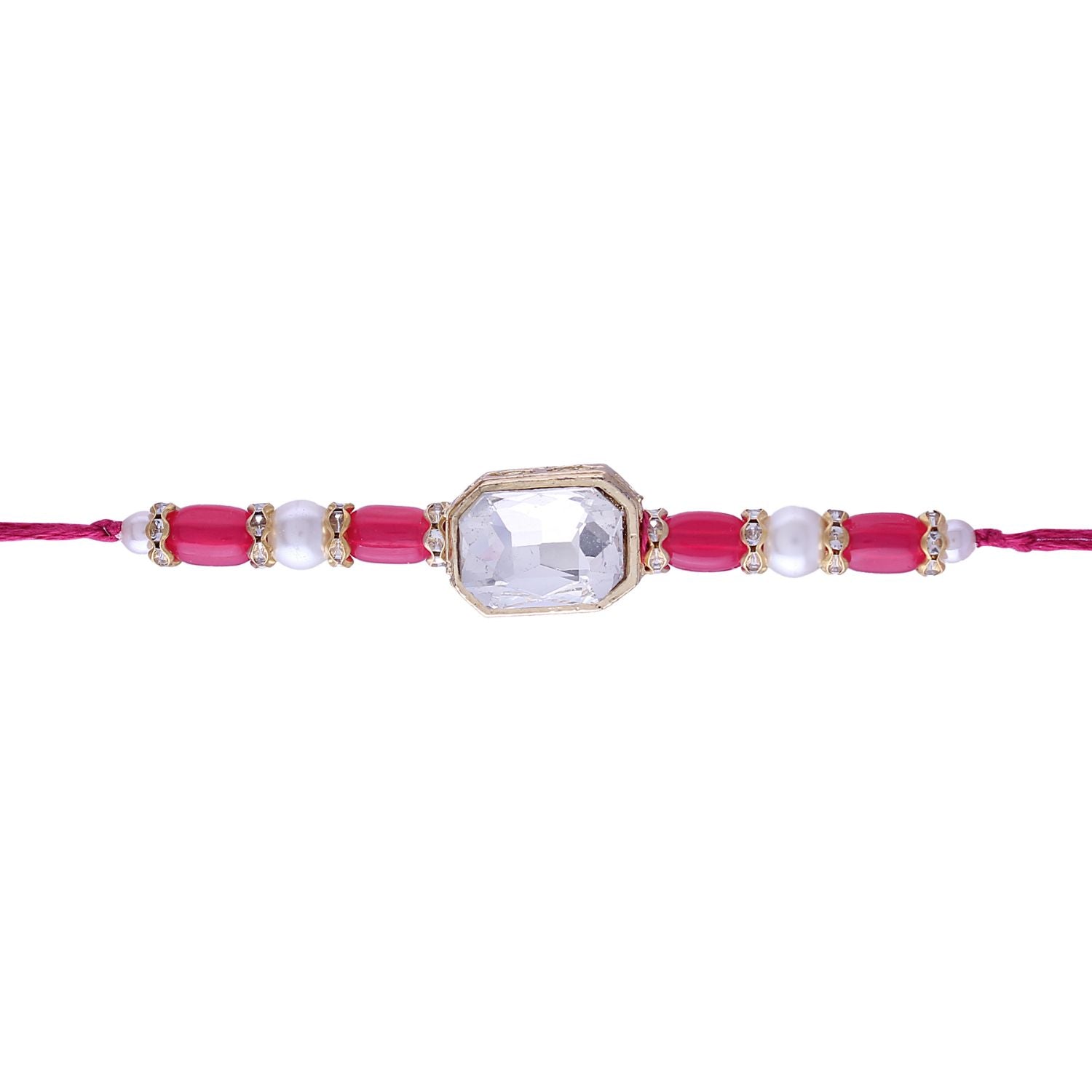 cz, stones, pearls rakhi