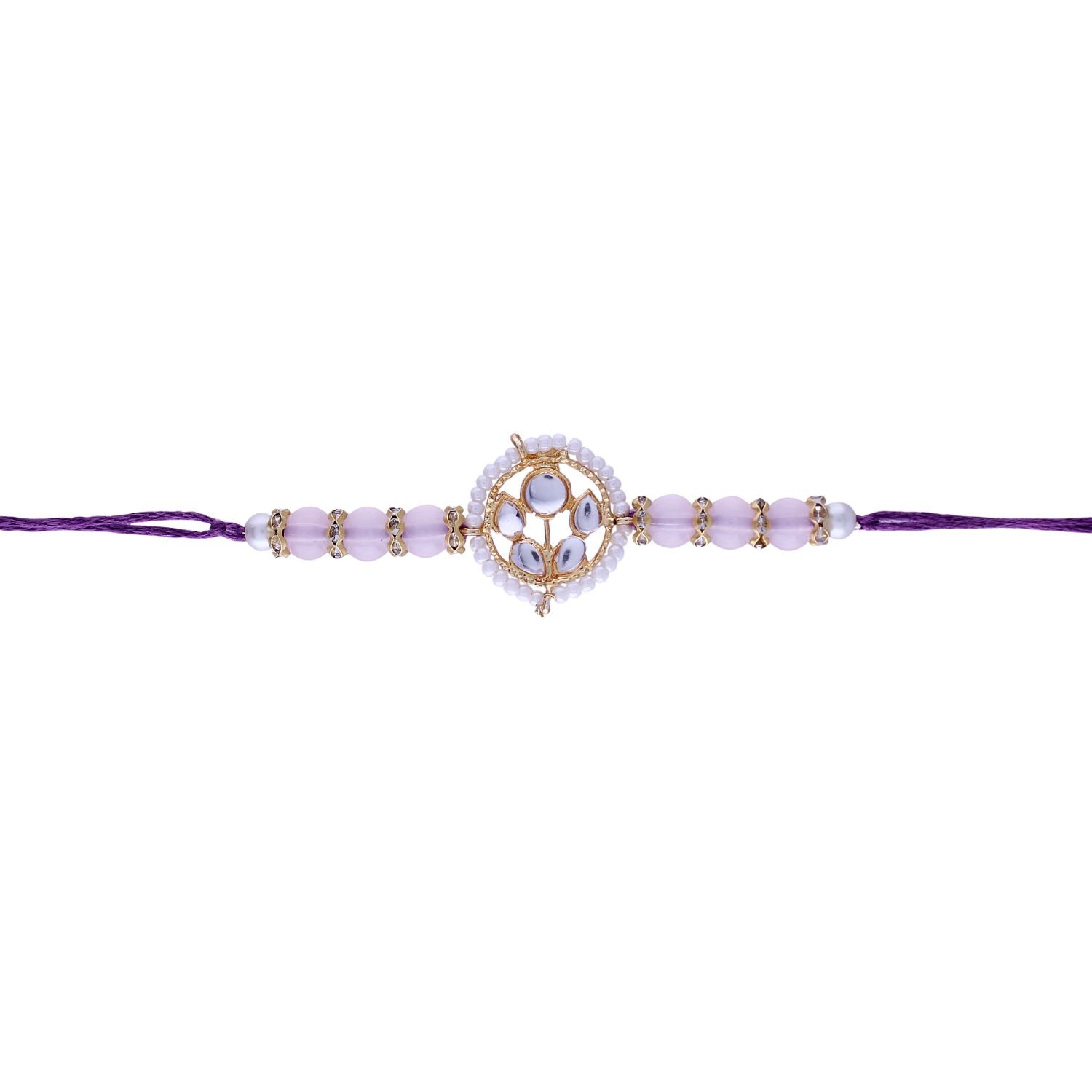 Designer Bhaiya Bhabhi Hanging Lumba & Rakhi Combo Set