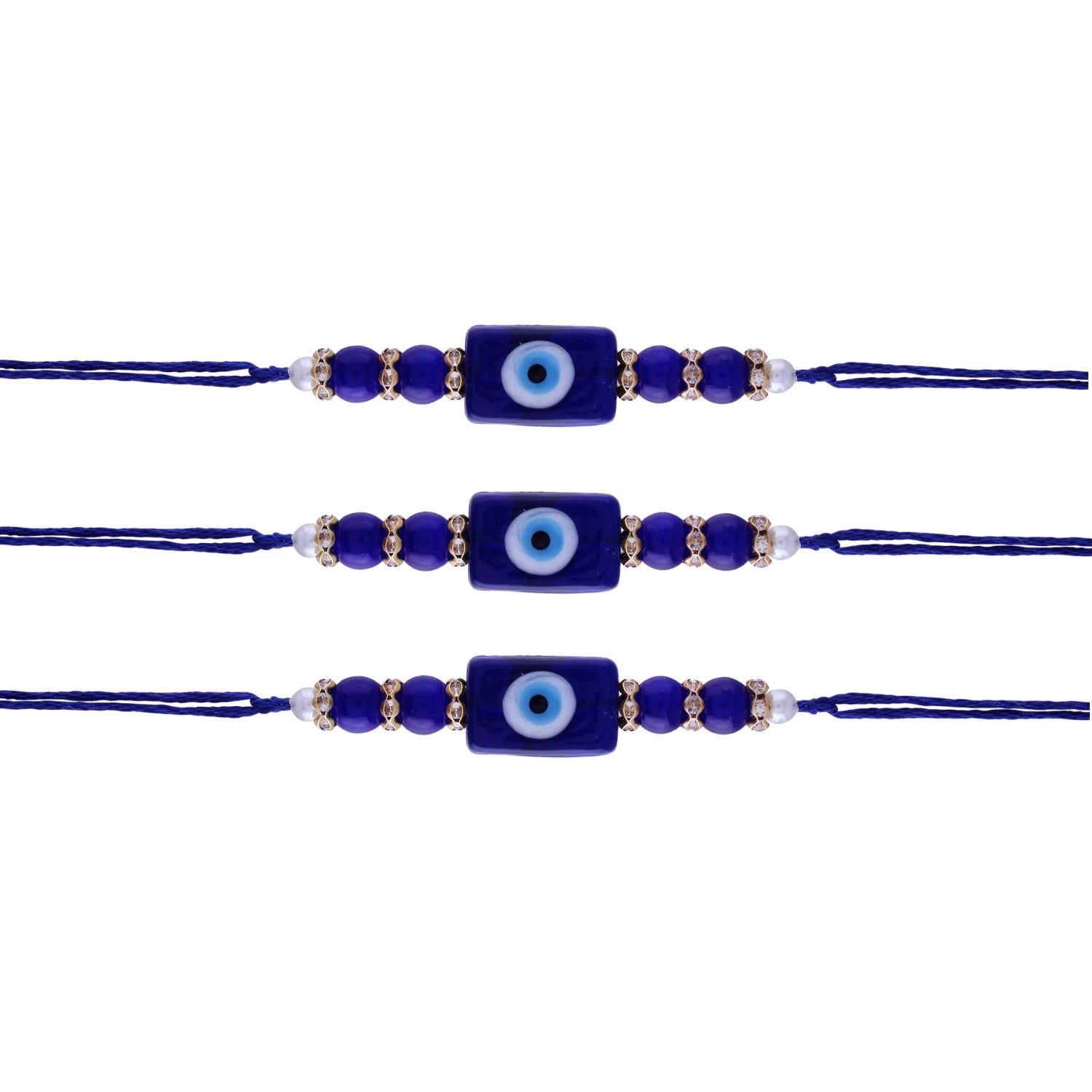 evil eye rakhi, kundan , stones , rakhi