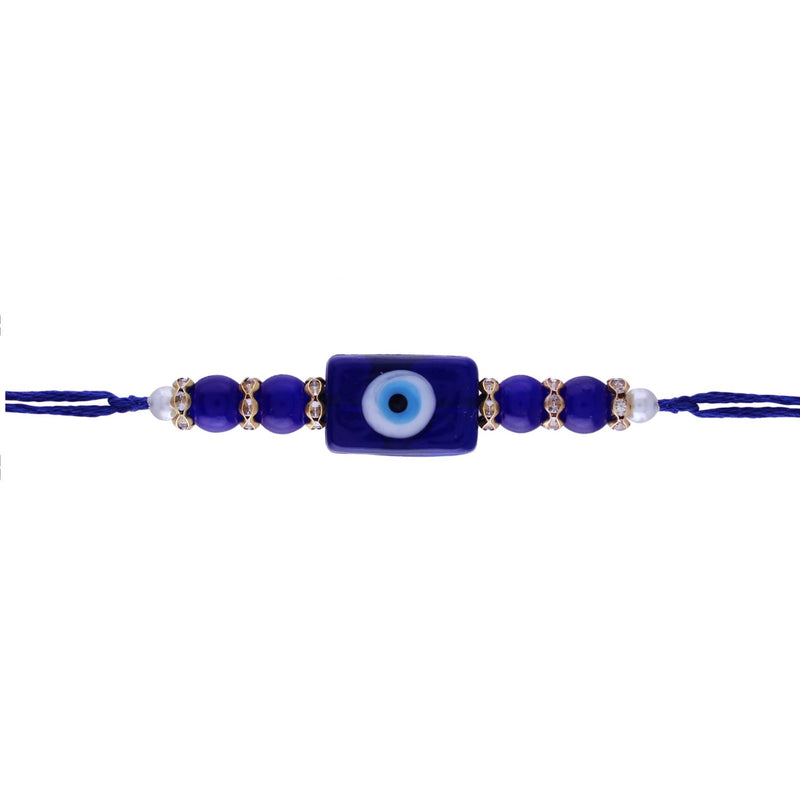 Designer Pearl Beads Studded Rakhi Bracelet for Brother/ Bhaiya