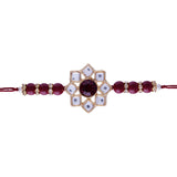 Designer Pearl Beads Studded Rakhi Bracelet for Brother/ Bhaiya