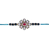 Designer Pearl Beads Studded Rakhi Bracelet for Brother/ Bhaiya