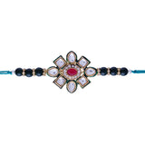 Designer Pearl Beads Studded Rakhi Bracelet for Brother/ Bhaiya