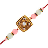 Gold Plated Designer Combo Pack of 2 Rakhi for Beloved Brother (R899-98)