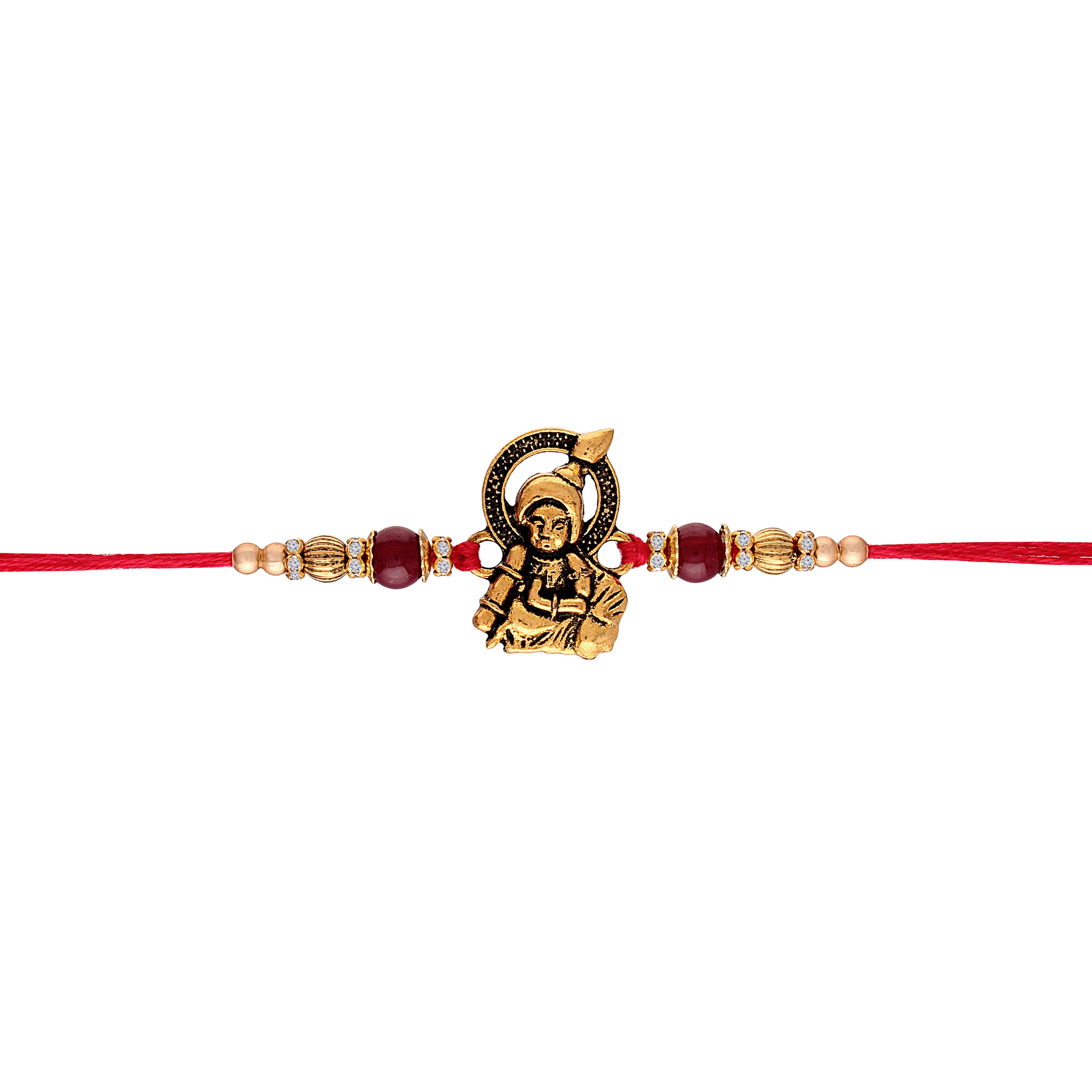 Gold Plated Bal Krishna Rakhi For Brother/Boys
