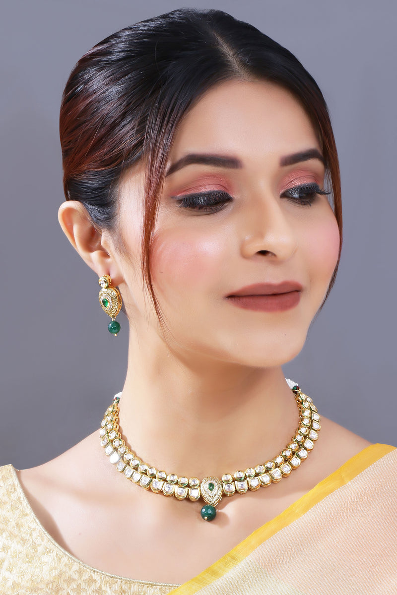 Meher Green Choker Set