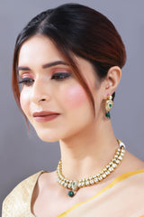 Meher Green Choker Set