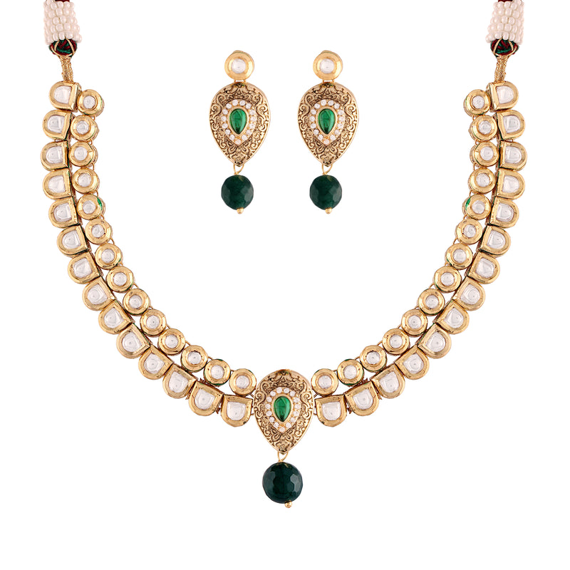 Meher Green Choker Set