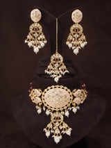 meenakari , kundan , pearls , jewellery set 