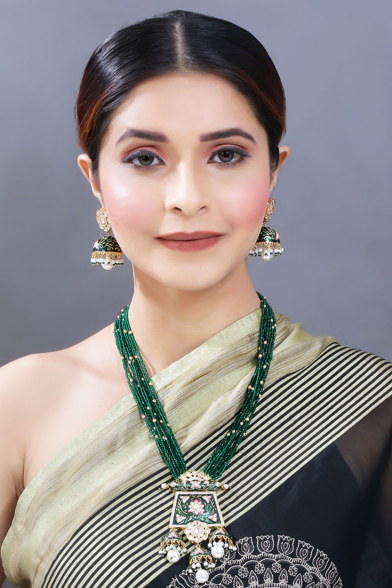 Falak Green Jewellery Set