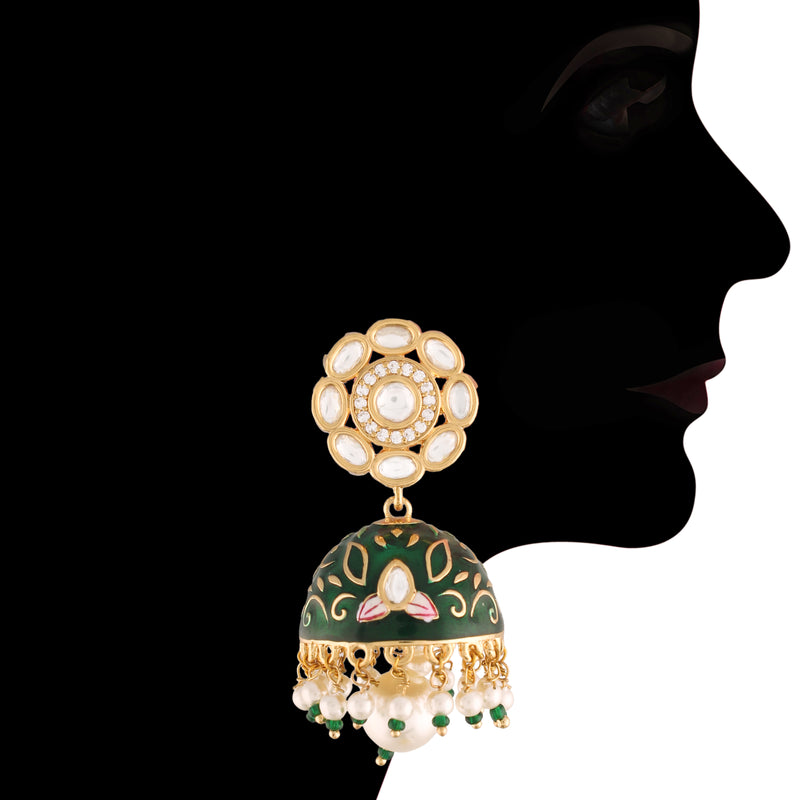 Falak Green Jewellery Set