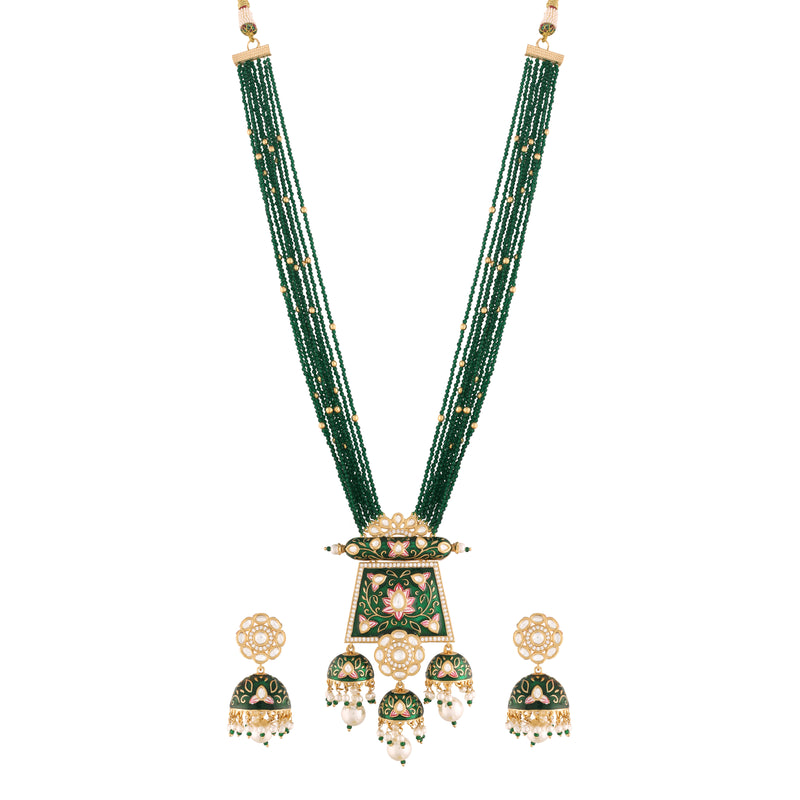 Falak Green Jewellery Set