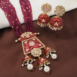 meenakari , pearls , kundan , stones jewellery set 
