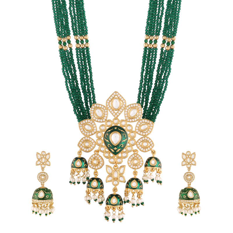 SHVAAS Green Jewellery Set