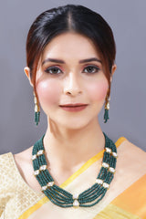 SHAHKAAR Green Jewellery Set