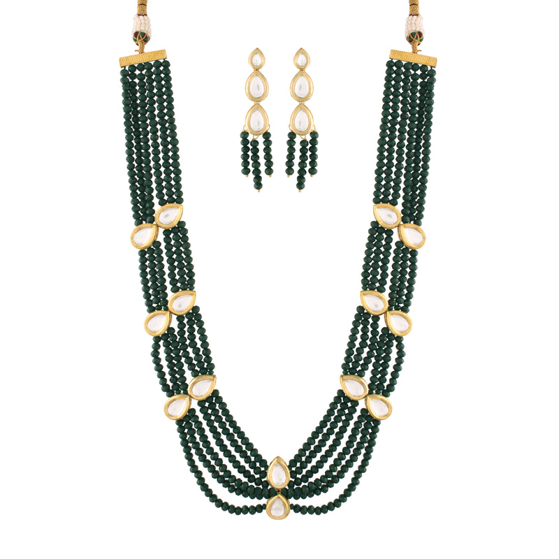 SHAHKAAR Green Jewellery Set