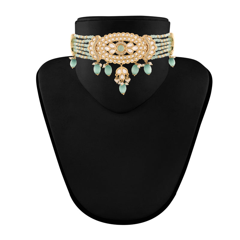 Samaira Turquoise Choker Set