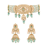 Samaira Turquoise Choker Set