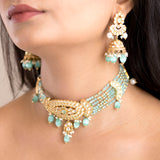 Samaira Turquoise Choker Set