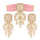 Adiva Pink Choker Set