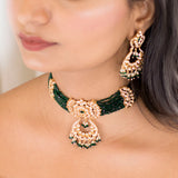 Inaya Green Choker Set