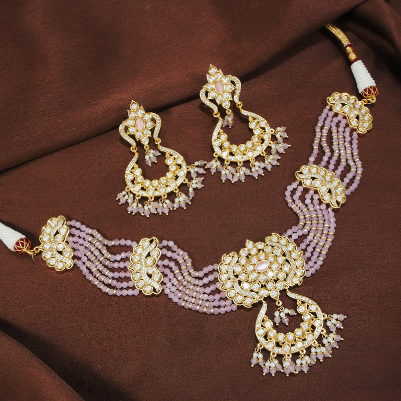 Inaya Pink Choker Set