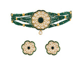 ' MRINALI ' Green Choker Set