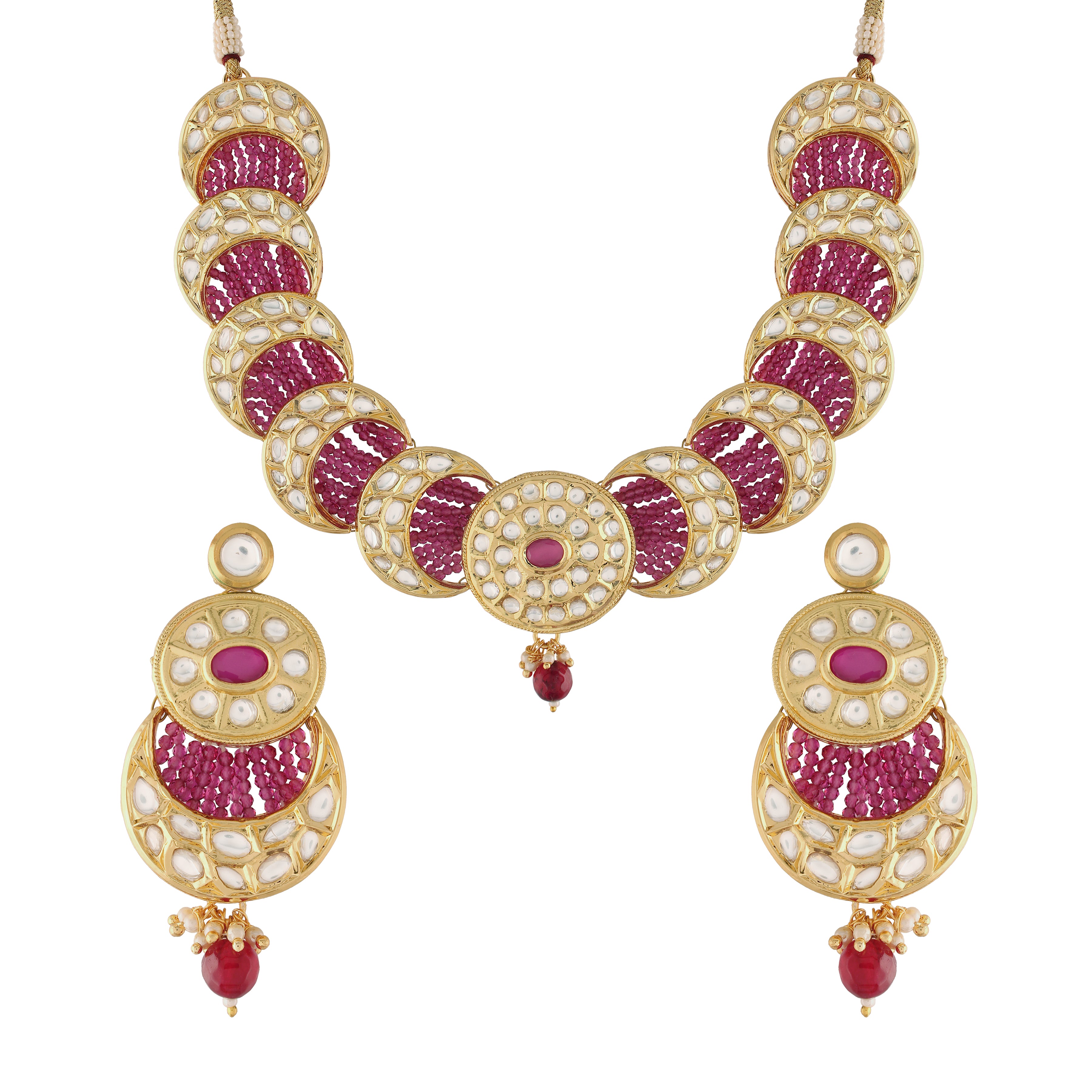 'ANAGHA ' Ruby Choker Set