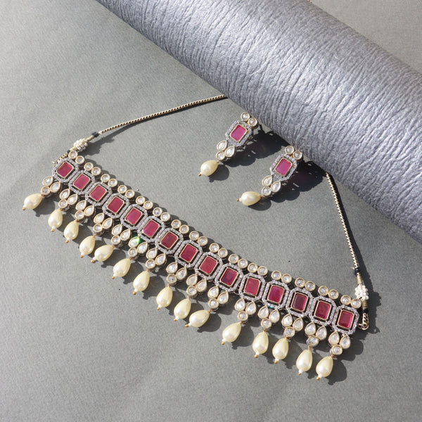 Advisha Polki Kundan Neckpiece