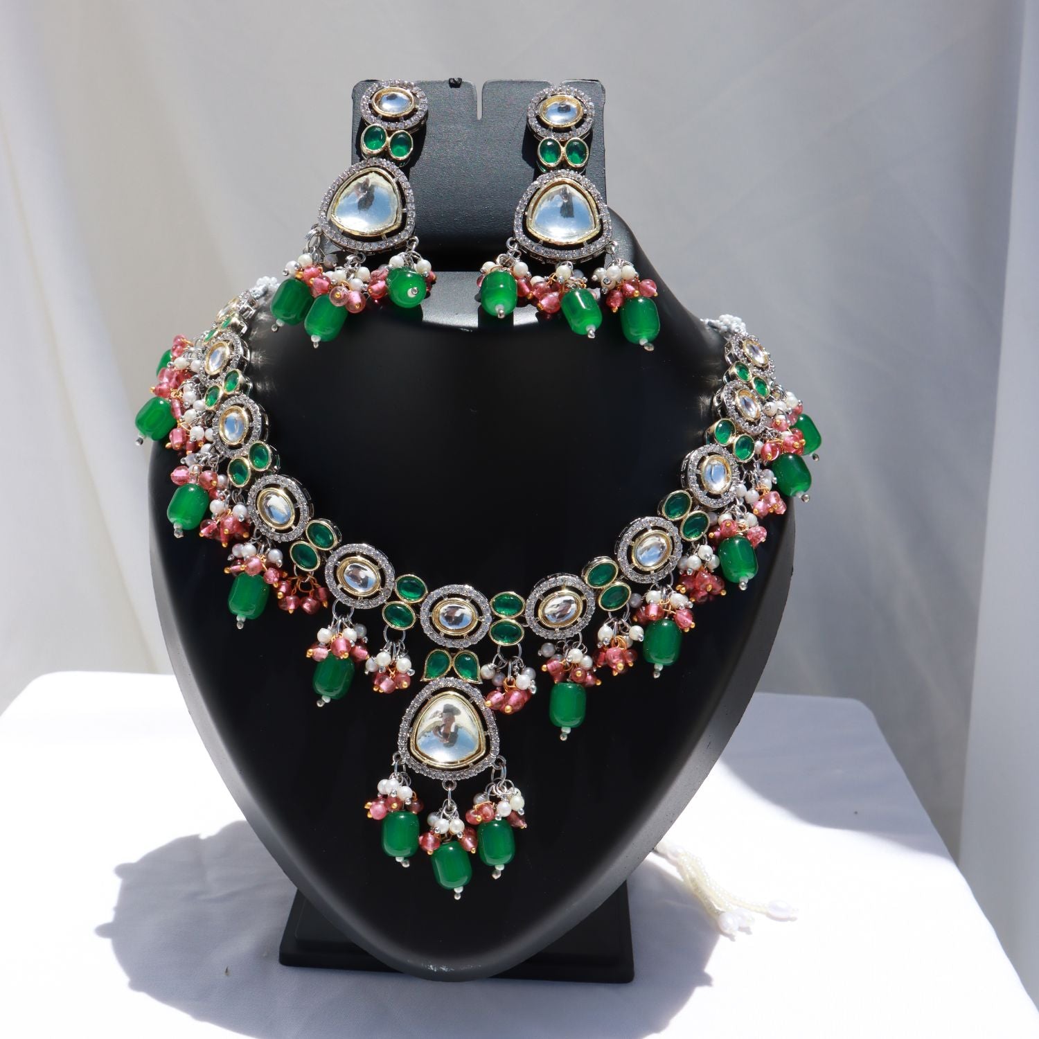 TASMIKA Polki Kundan Neckpiece