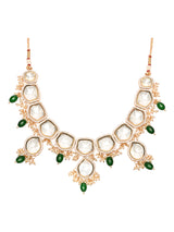 ERUM Green Polki Necklace Sets