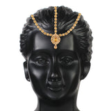 Traditional Gold Plated Design Stone Mathapatti Maang Tikka For Women T1079Fl (Gold)