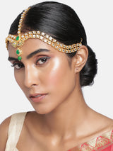 kundan , stones , pearls , mathapatti