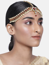 kundan , stones , pearls , mathapatti