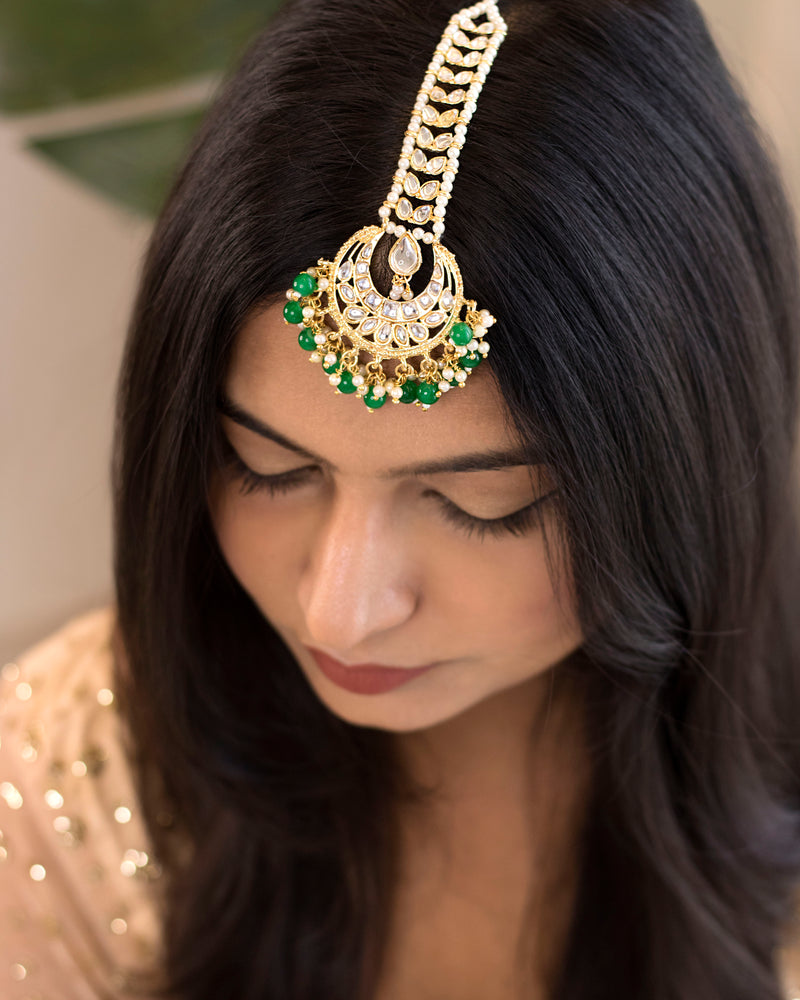 Zoya Green Maangtikka