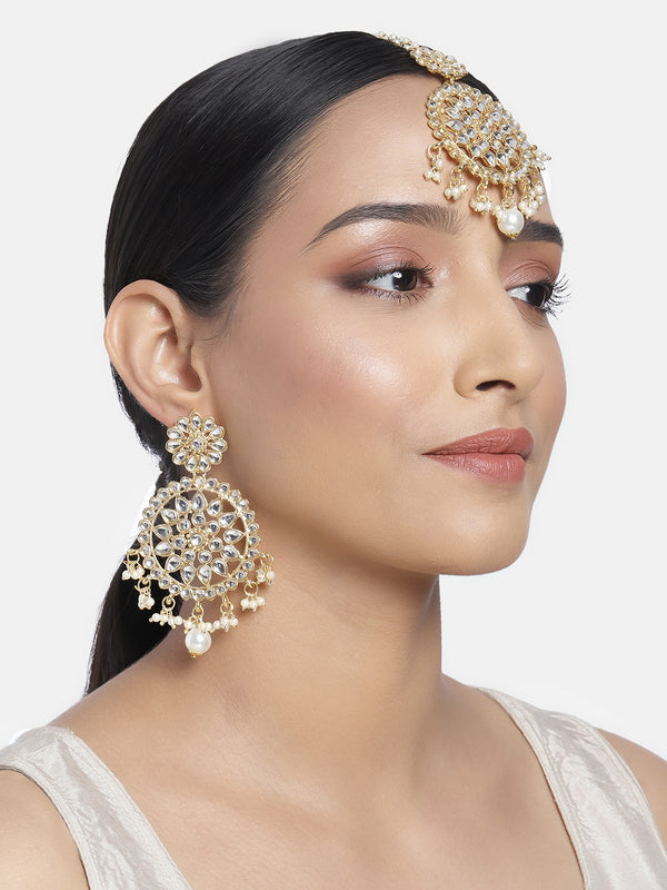 kundan , pearls , gold plated
