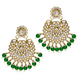 Shanvi Green Maangtikka Earring Set