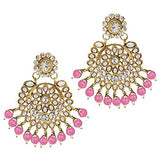 Shanvi Pink Maangtikka Earring Set