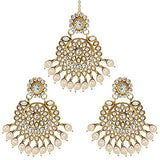 Shanvi White Maangtikka Earring Set